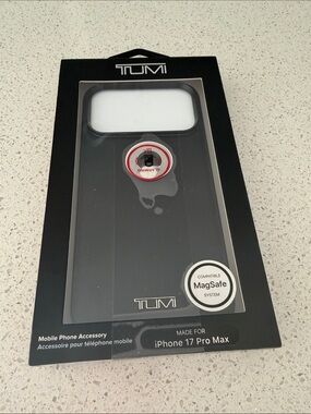 Tumi Black MagSafe-Compatible Case for iPhone 17 Pro Max